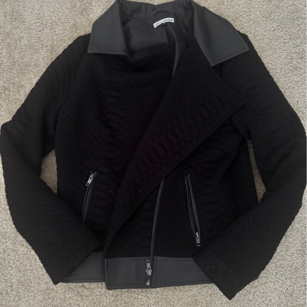 My Tribe Black Quilted Jacket